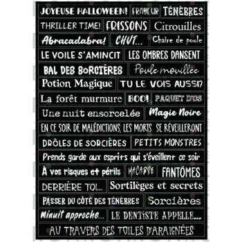RONRON DESIGNS RONRON DESIGNS HALLOWEEN - AUTOCOLLANTS NOIR (FRANÇAIS)
