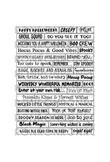 RONRON DESIGNS RONRON DESIGNS HALLOWEEN - AUTOCOLLANTS BLANC (ANGLAIS)