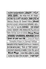 RONRON DESIGNS RONRON DESIGNS HALLOWEEN - WHITE STICKERS (ENGLISH)