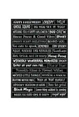 RONRON DESIGNS RONRON DESIGNS HALLOWEEN - BLACK STICKERS (ENGLISH)