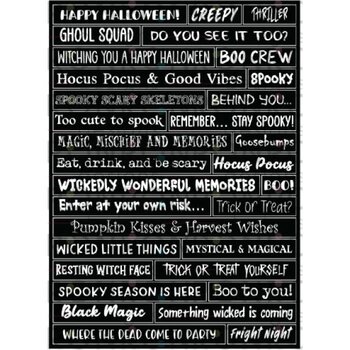 RONRON DESIGNS RONRON DESIGNS HALLOWEEN - BLACK STICKERS (ENGLISH)