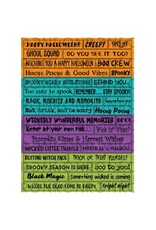 RONRON DESIGNS RONRON DESIGNS HALLOWEEN - AUTOCOLLANTS COULEURS VIVES (ANGLAIS)