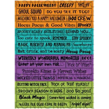 RONRON DESIGNS RONRON DESIGNS HALLOWEEN - BRIGHT COLORED STICKERS (ENGLISH)