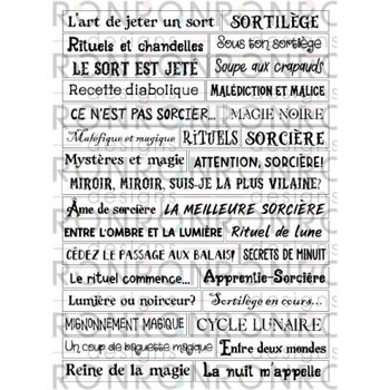 RONRON DESIGNS RONRON DESIGNS SORCIÈRES MALÉFIQUES - WHITE STICKERS