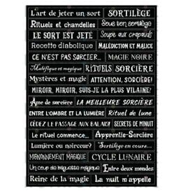 RONRON DESIGNS RONRON DESIGNS SORCIÈRES MALÉFIQUES - AUTOCOLLANTS NOIR