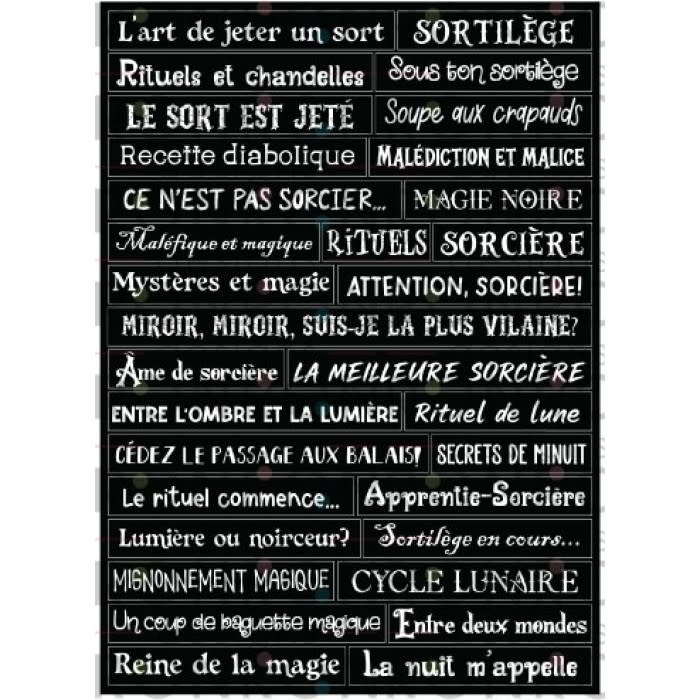 RONRON DESIGNS RONRON DESIGNS SORCIÈRES MALÉFIQUES - BLACK STICKERS