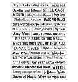 RONRON DESIGNS RONRON DESIGNS "WICKED WITCHES" - AUTOCOLLANTS BLANC