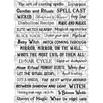 RONRON DESIGNS RONRON DESIGNS "WICKED WITCHES" - AUTOCOLLANTS BLANC