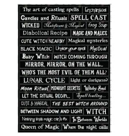 RONRON DESIGNS RONRON DESIGNS "WICKED WITCHES" - AUTOCOLLANTS NOIR