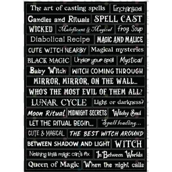RONRON DESIGNS RONRON DESIGNS WICKED WITCHES - BLACK STICKERS