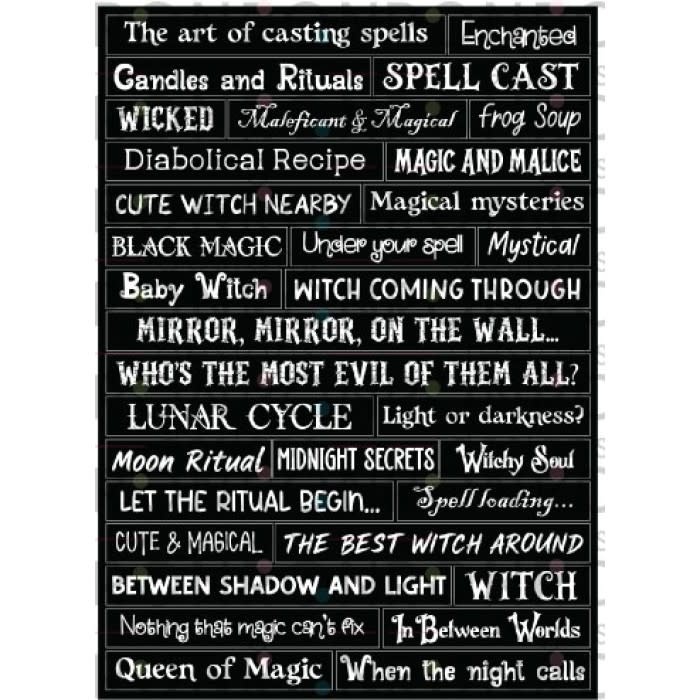 RONRON DESIGNS RONRON DESIGNS WICKED WITCHES - BLACK STICKERS
