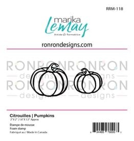RONRON DESIGNS RONRON DESIGNS MARIKA LEMAY - CITROUILLES ENSEMBLE D'ÉTAMPES DE MOUSSE