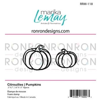 RONRON DESIGNS RONRON DESIGNS MARIKA LEMAY - CITROUILLES FOAM STAMP SET