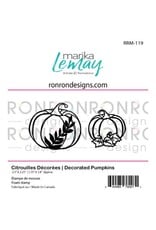 RONRON DESIGNS RONRON DESIGNS MARIKA LEMAY - CITROUILLES DÉCORÉES ENSEMBLE D'ÉTAMPES DE MOUSSE