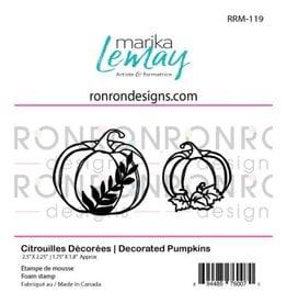 RONRON DESIGNS RONRON DESIGNS MARIKA LEMAY - CITROUILLES DÉCORÉES ENSEMBLE D'ÉTAMPES DE MOUSSE