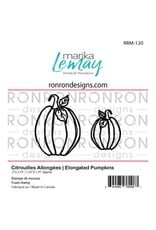 RONRON DESIGNS RONRON DESIGNS MARIKA LEMAY - CITROUILLES ALLONGÉES ENSEMBLE D'ÉTAMPES DE MOUSSE