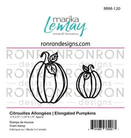 RONRON DESIGNS RONRON DESIGNS MARIKA LEMAY - CITROUILLES ALLONGÉES ENSEMBLE D'ÉTAMPES DE MOUSSE