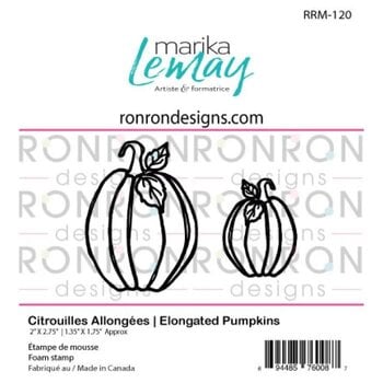 RONRON DESIGNS RONRON DESIGNS MARIKA LEMAY - CITROUILLES ALLONGÉES FOAM STAMP SET
