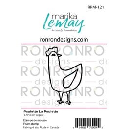 RONRON DESIGNS RONRON DESIGNS MARIKA LEMAY - PAULETTE LA POULETTE ÉTAMPE DE MOUSSE