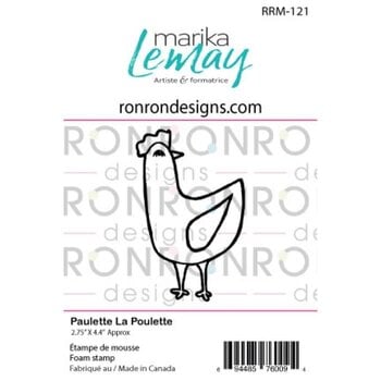 RONRON DESIGNS RONRON DESIGNS MARIKA LEMAY - PAULETTE LA POULETTE FOAM STAMP