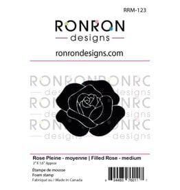 RONRON DESIGNS RONRON DESIGNS ROSE PLEINE MOYENNE ÉTAMPE DE MOUSSE