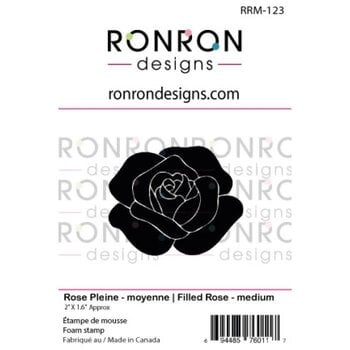 RONRON DESIGNS RONRON DESIGNS ROSE PLEINE MOYENNE FOAM STAMP