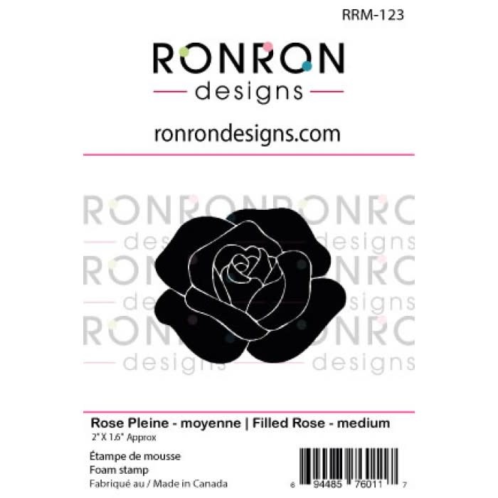 RONRON DESIGNS RONRON DESIGNS ROSE PLEINE MOYENNE FOAM STAMP