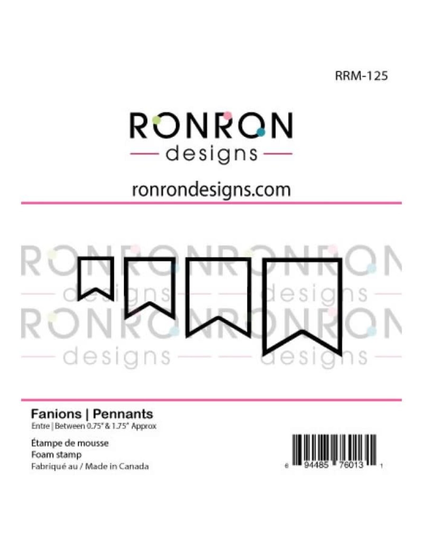 RONRON DESIGNS RONRON DESIGNS FANIONS ENSEMBLE D'ÉTAMPES DE MOUSSE