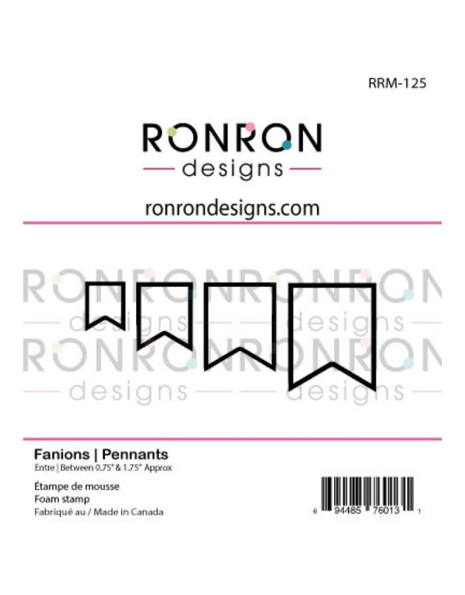 RONRON DESIGNS RONRON DESIGNS FANIONS FOAM STAMP SET