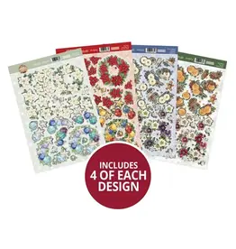 HUNKYDORY CRAFTS LTD. HUNKYDORY MAGNIFIQUES COURONNES FESTIVES TOPPERS À DÉCOUPAGE