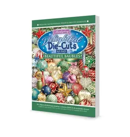 HUNKYDORY CRAFTS LTD. HUNKYDORY MAGNIFIQUES BOULES DE NOËL CHARMANT DÉCOUPES A5 BLOC