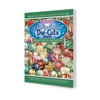 HUNKYDORY CRAFTS LTD. HUNKYDORY MAGNIFIQUES BOULES DE NOËL CHARMANT DÉCOUPES A5 BLOC