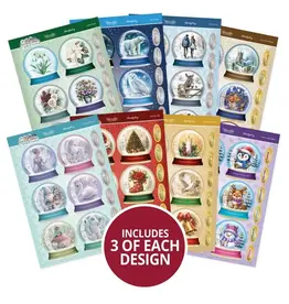 HUNKYDORY CRAFTS LTD. HUNKYDORY UNE NOËL BLANC BOULES À NEIGES TOPPERS