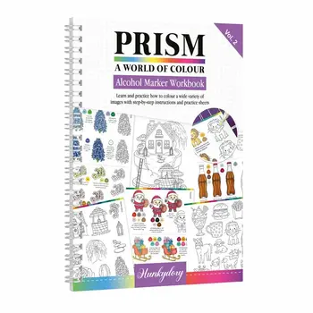 STUDIOLIGHT HUNKYDORY PRISM ALCOHOL MARKERS WORKBOOK VOLUME 2