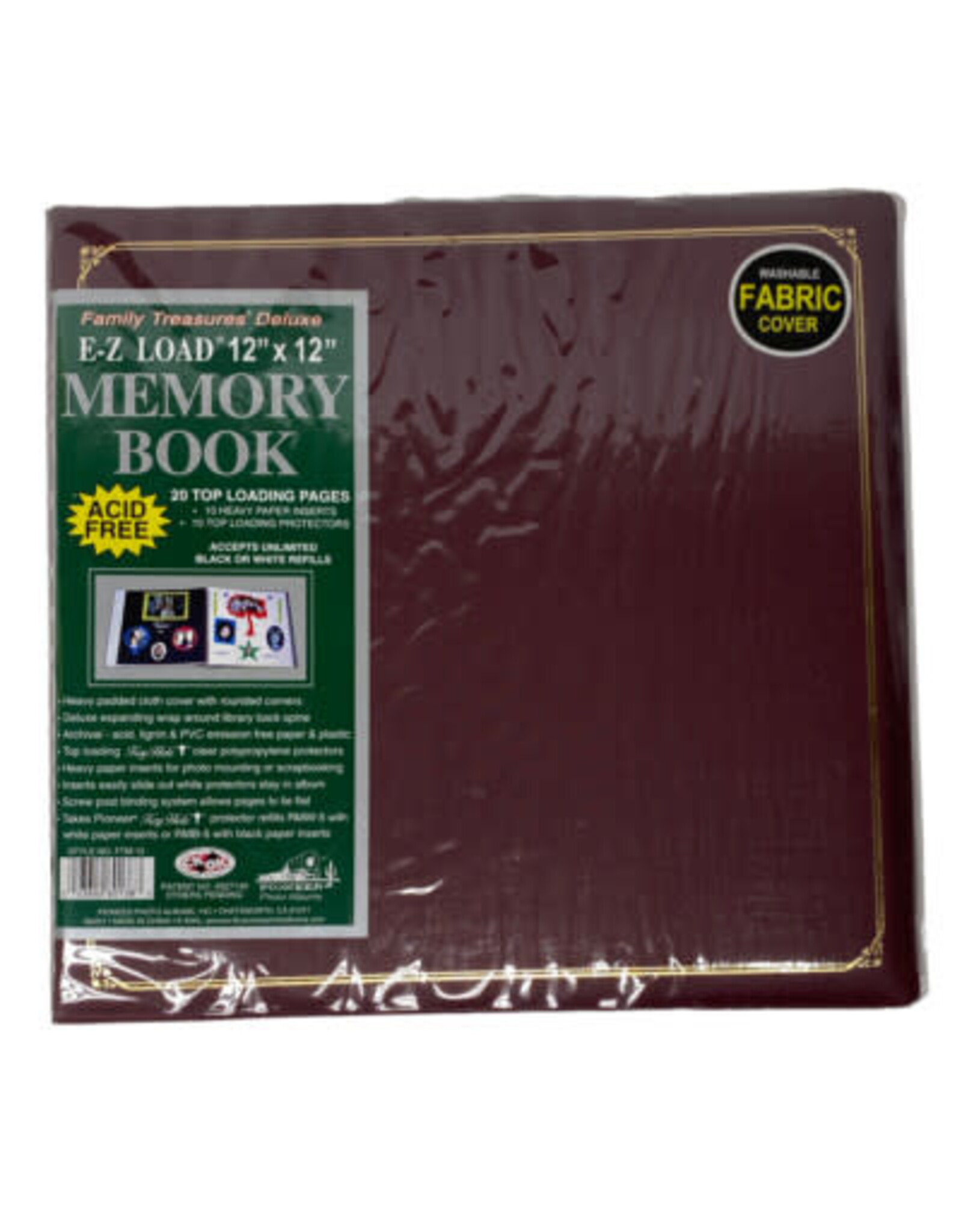 PIONEER PIONEER FAMILY TREASURES MEMORY BOOK BOURGOGNE 12x12 ALBUM