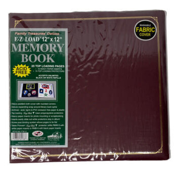 PIONEER PIONEER FAMILY TREASURES MEMORY BOOK BURGUNDY 12x12 ALBUM