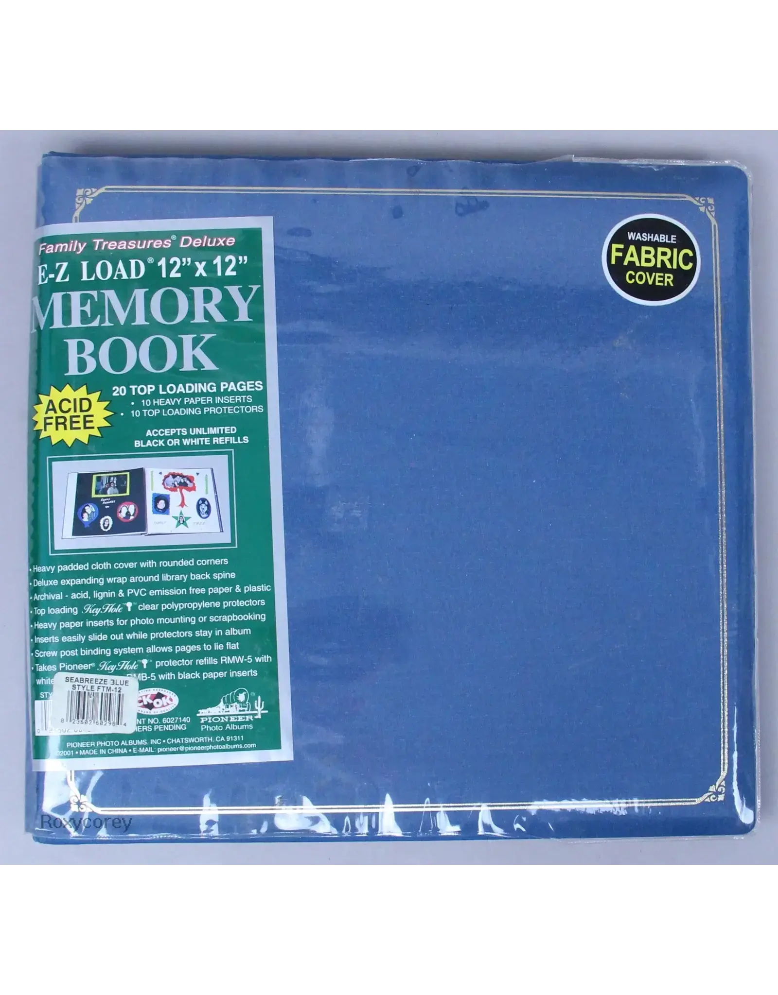 PIONEER PIONEER FAMILY TREASURES MEMORY BOOK BLEU BRISE MARINE 12x12 ALBUM