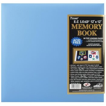 PIONEER PIONEER LEATHERETTE MEMORY BOOK PASTEL BABY BLUE 12x12