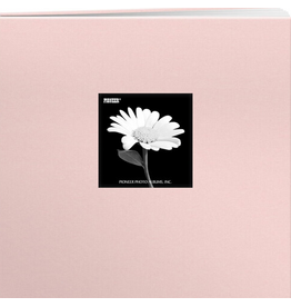 PIONEER PIONEER COUVERTURE EN TISSU ROSE POUDRÉ 12x12 ALBUM RELIURE À VIS AVEC FENÊTRE