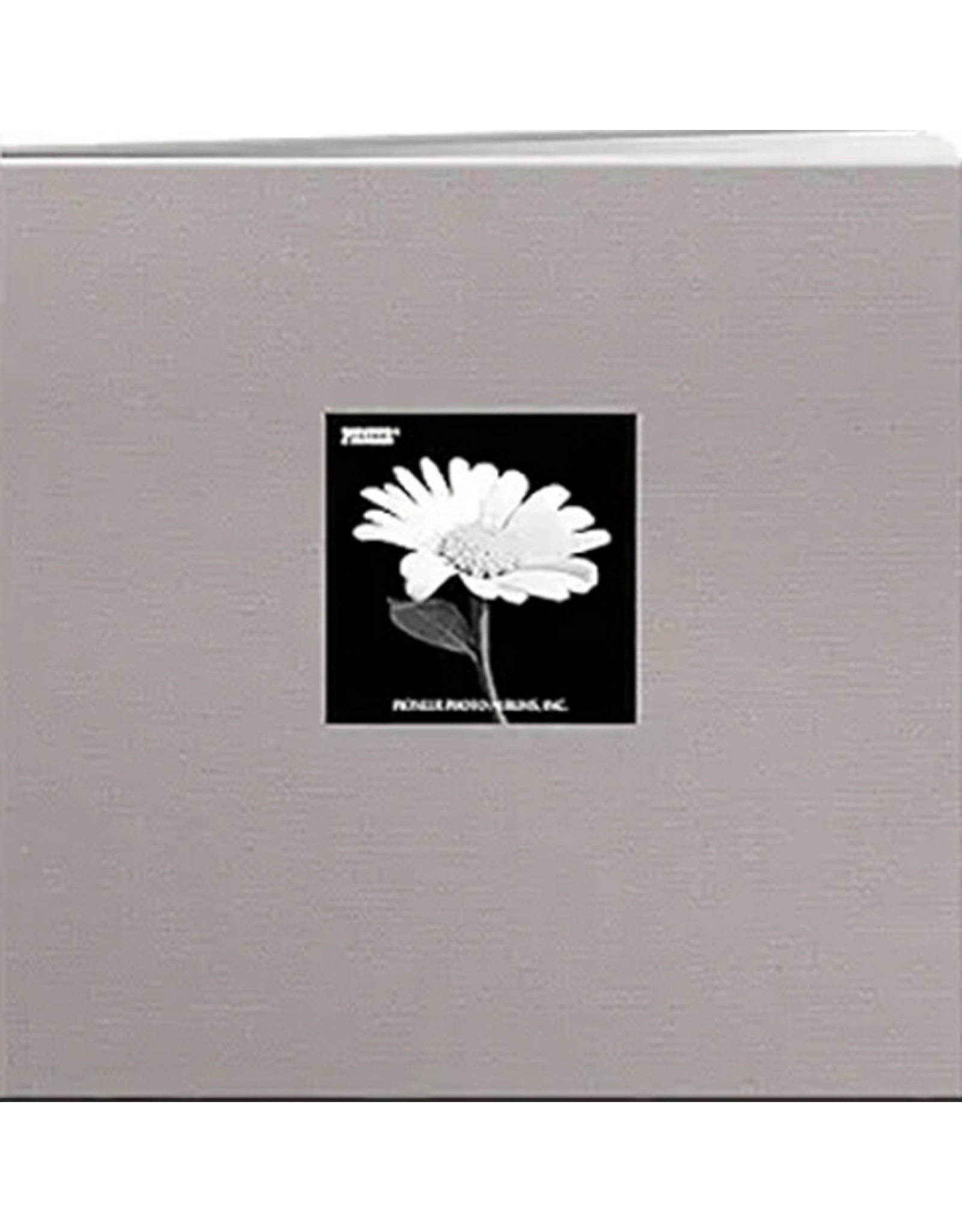 PIONEER PIONEER BOOK CLOTH COVER PLATINUM GREY 12x12 POST BOUND ALBUM WITH WINDOW