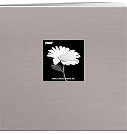 PIONEER PIONEER COUVERTURE EN TISSU GRIS PLATINE 12x12 ALBUM RELIURE À VIS AVEC FENÊTRE