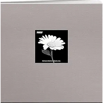 PIONEER PIONEER COUVERTURE EN TISSU GRIS PLATINE 12x12 ALBUM RELIURE À VIS AVEC FENÊTRE