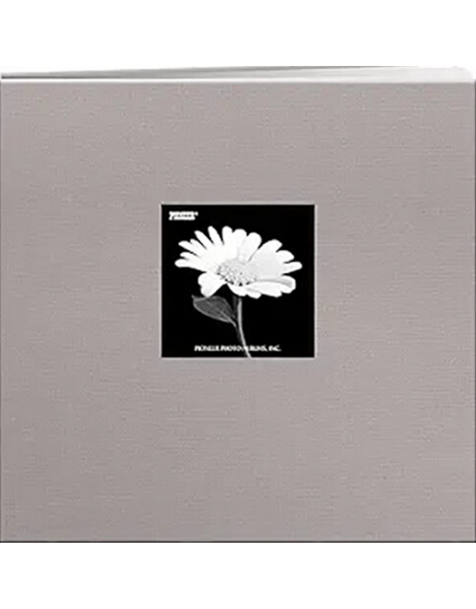 PIONEER PIONEER COUVERTURE EN TISSU GRIS PLATINE 8x8 ALBUM RELIURE À VIS AVEC FENÊTRE