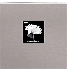 PIONEER PIONEER COUVERTURE EN TISSU GRIS PLATINE 8x8 ALBUM RELIURE À VIS AVEC FENÊTRE