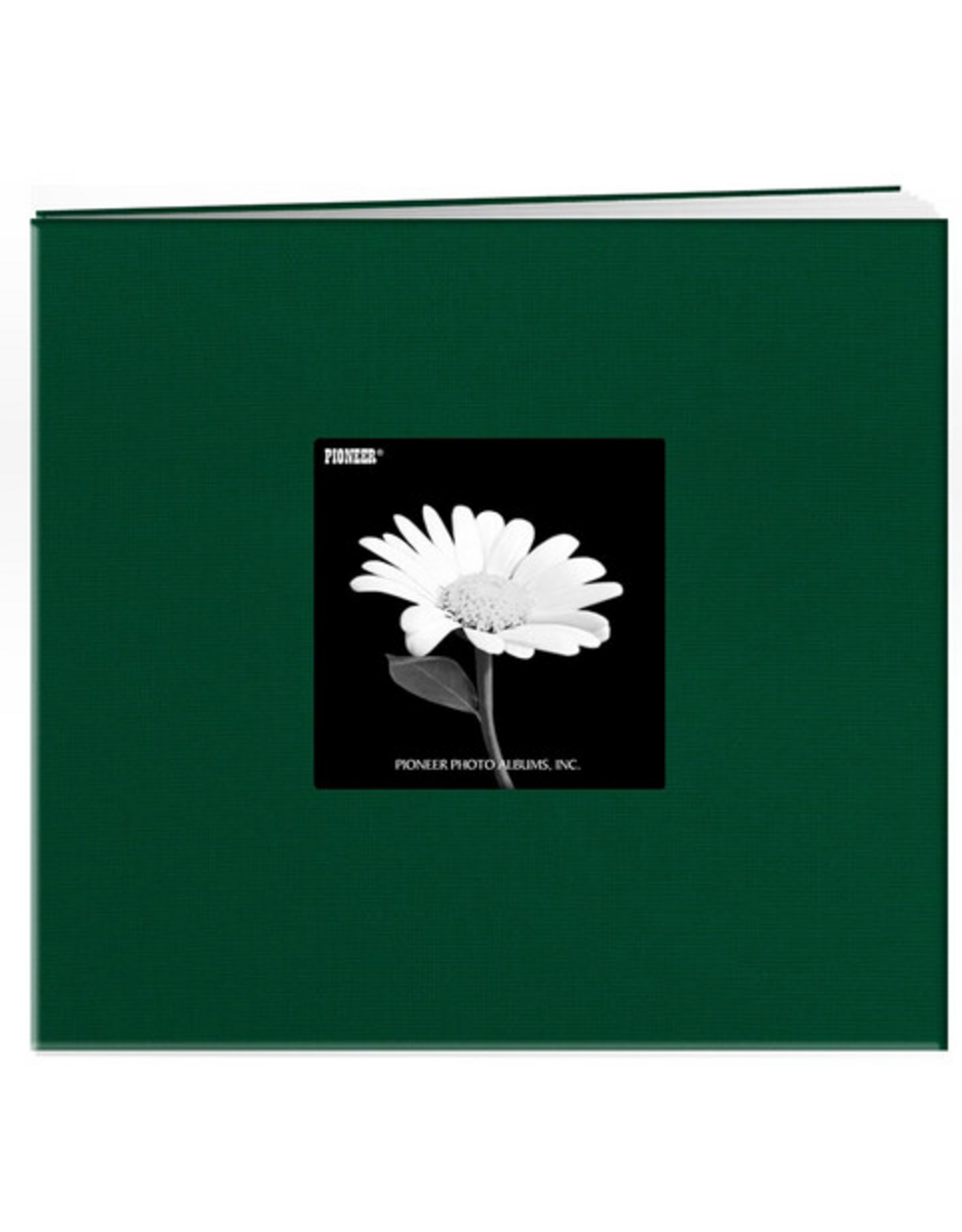 PIONEER PIONEER COUVERTURE EN TISSU VERT ÉMERAUDE 8x8 ALBUM RELIURE À VIS AVEC FENÊTRE