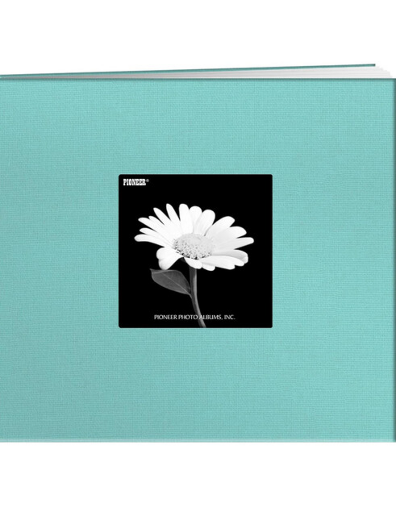 PIONEER PIONEER COUVERTURE EN TISSU BLEU CRISTAL 8x8 ALBUM RELIURE À VIS AVEC FENÊTRE