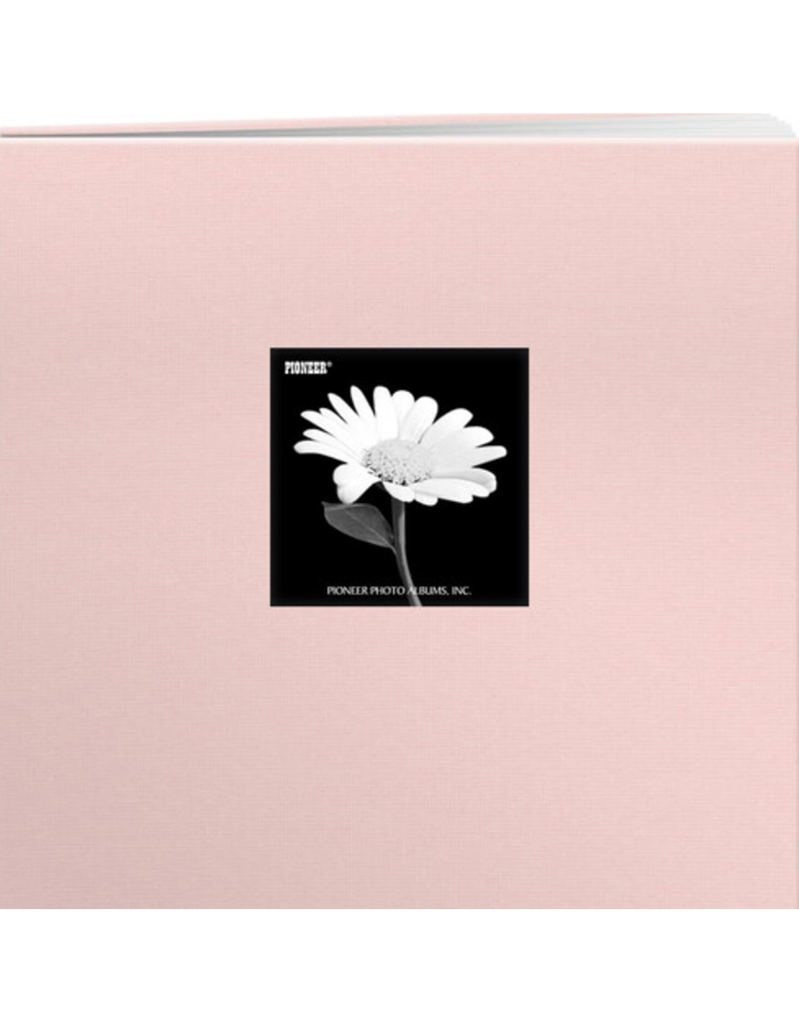 PIONEER PIONEER BOOK CLOTH COVER BLUSH PINK 8x8 POST BOUND ALBUM WITH WINDOW