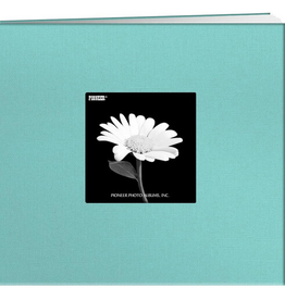 PIONEER PIONEER COUVERTURE EN TISSU BLEU CRISTAL 12x12 ALBUM RELIURE À VIS AVEC FENÊTRE