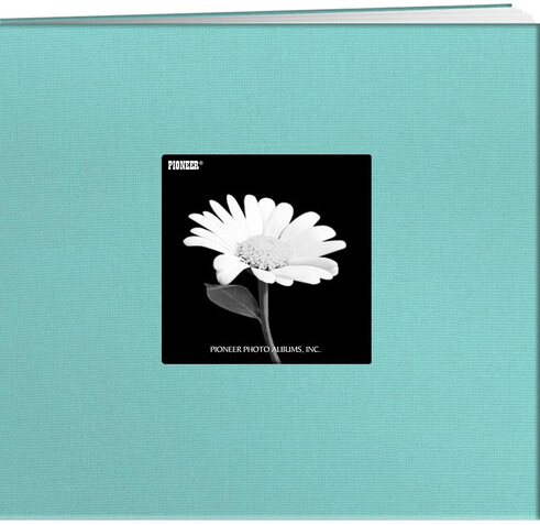 PIONEER PIONEER BOOK CLOTH COVER CRYSTAL BLUE 12x12 POST BOUND ALBUM WITH WINDOW
