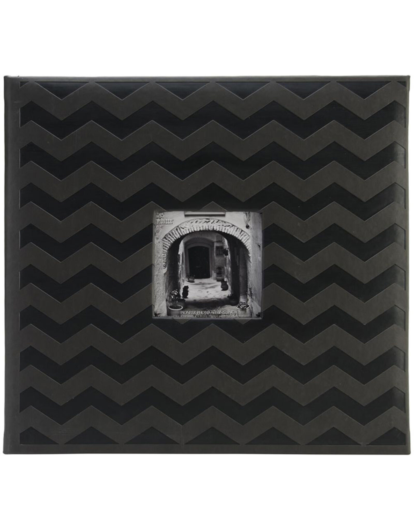 PIONEER PIONEER NOIR CHEVRON GAUFRÉ 12x12 ALBUM